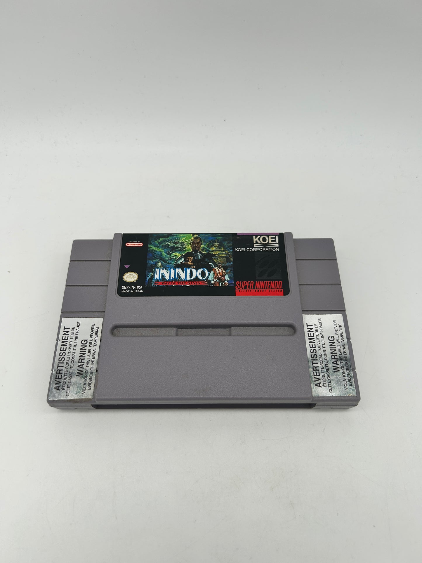 PiXEL-RETRO.COM : SUPER NINTENDO NES (SNES) GAME NTSC ININDO WAY OF THE NINJA
