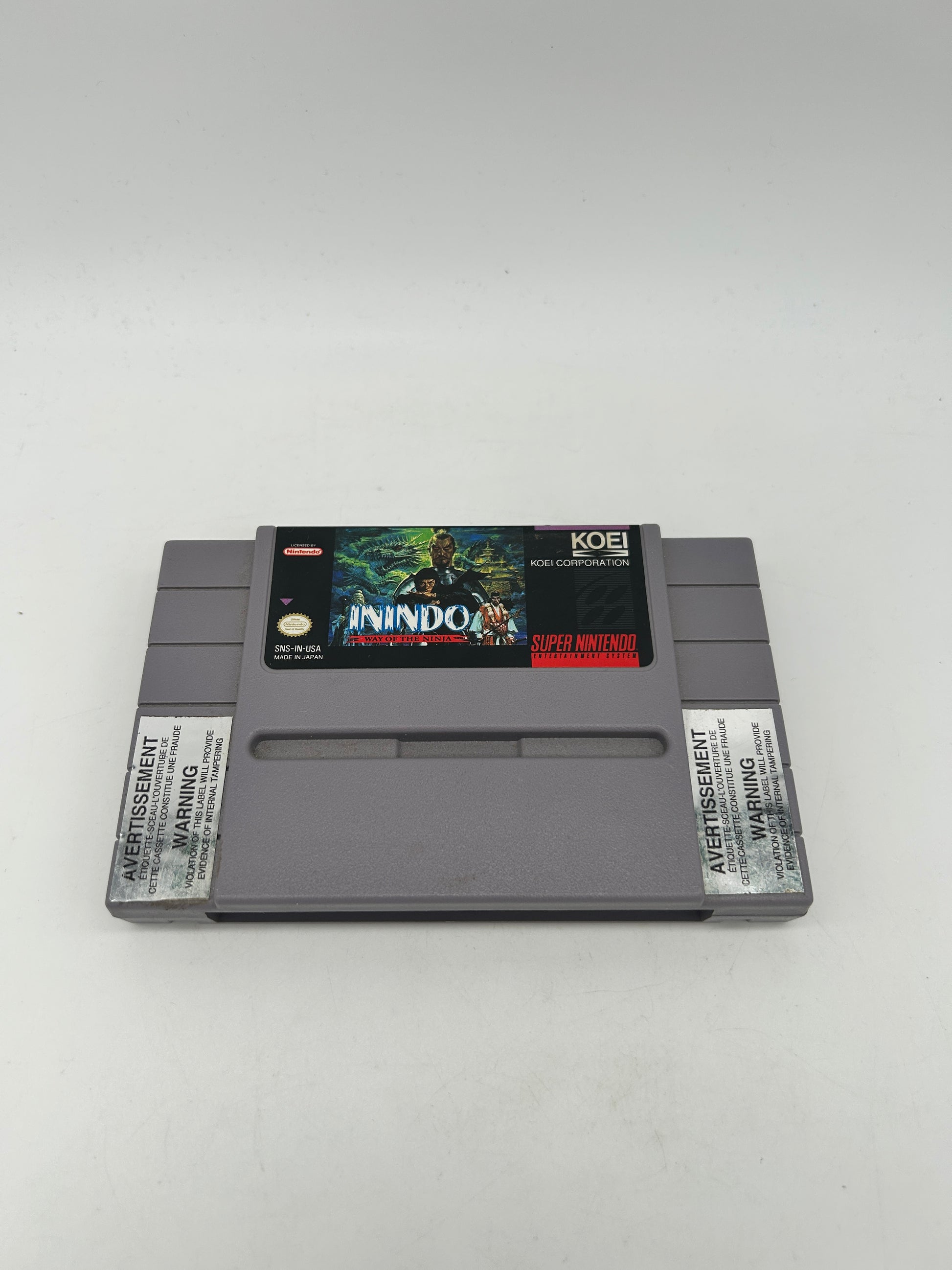 PiXEL-RETRO.COM : SUPER NINTENDO NES (SNES) GAME NTSC ININDO WAY OF THE NINJA