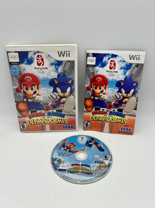 PiXEL-RETRO.COM : NINTENDO WII COMPLET CIB BOX MANUAL GAME NTSC MARIO & SONIC AT THE OLYMPIC GAMES BEIJING 2002