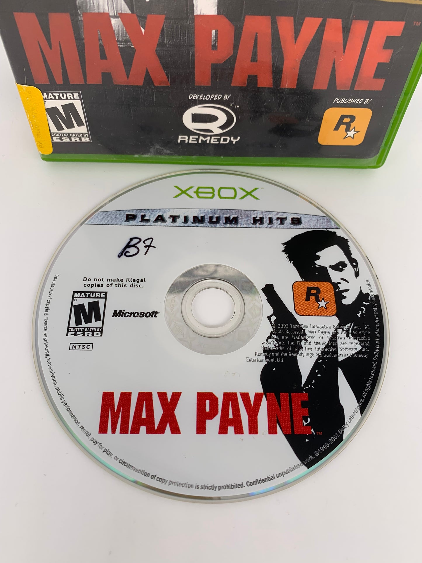 MiCROSOFT XBOX ORiGiNAL | MAX PAYNE | PLATiNUM HiTS