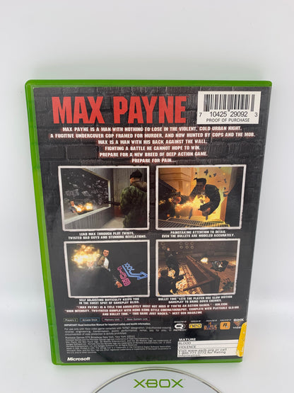 MiCROSOFT XBOX ORiGiNAL | MAX PAYNE | PLATiNUM HiTS