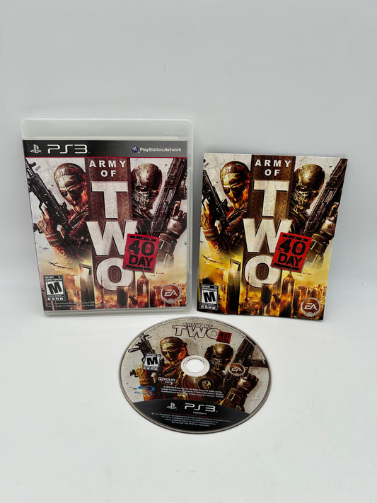 PiXEL-RETRO.COM : SONY PLAYSTATION 3 (PS3) COMPLET CIB BOX MANUAL GAME NTSC ARMY OF TWO THE 40TH DAY