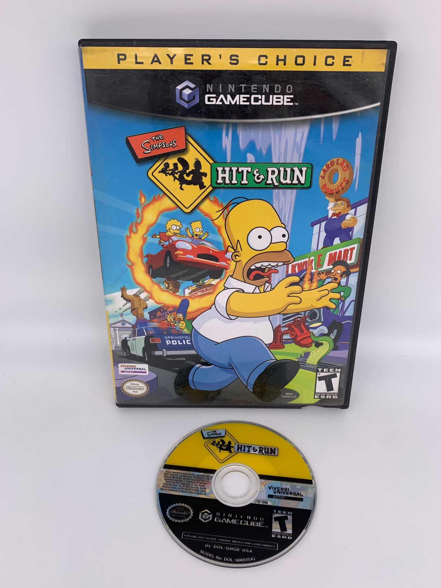 PiXEL-RETRO.COM : NINTENDO GAMECUBE COMPLETE CIB BOX MANUAL GAME NTSC THE SIMPSONS HIT & RUN