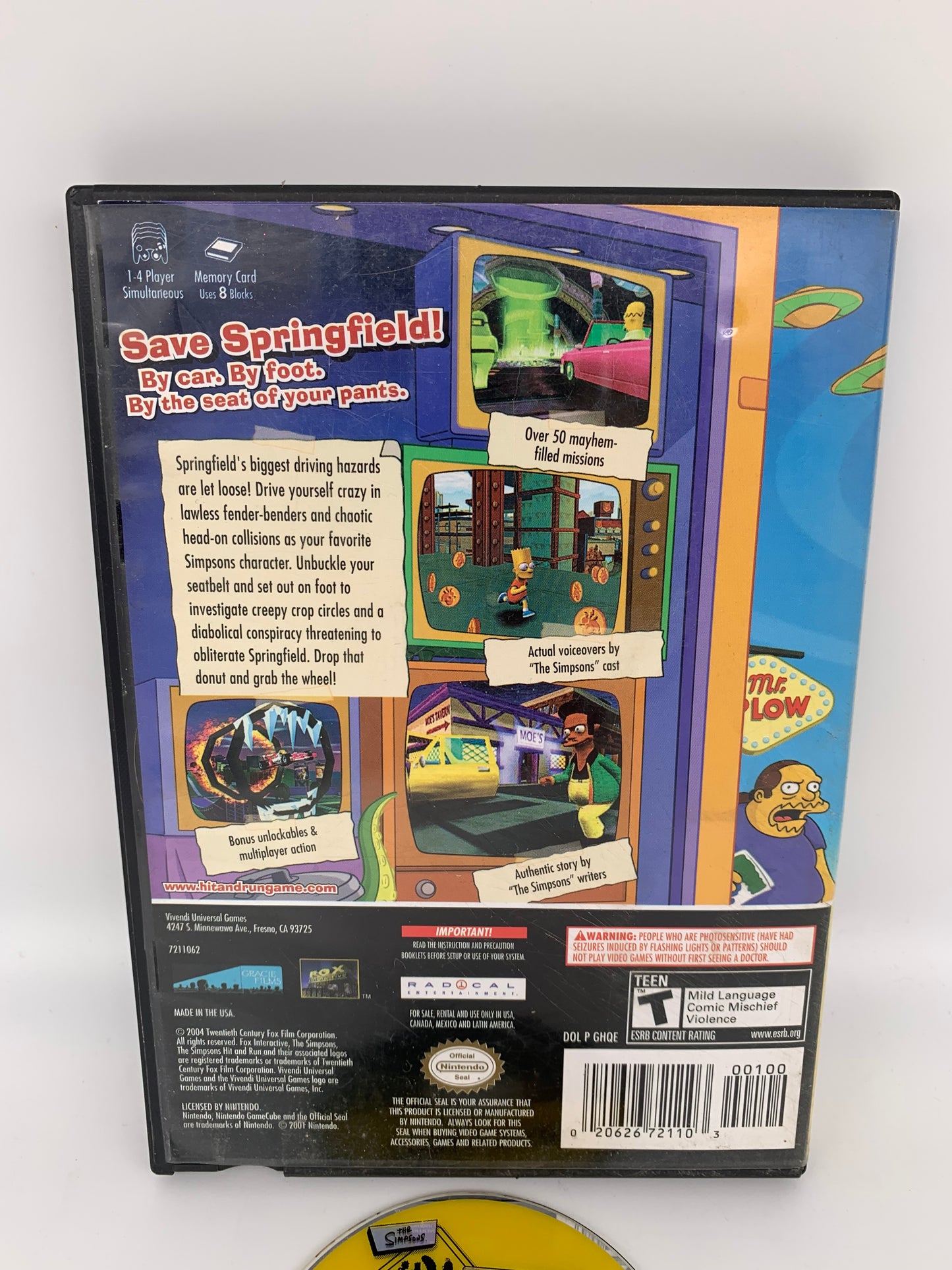 NiNTENDO GAMECUBE [NGC] | THE SIMPSONS HiT &amp; RUN