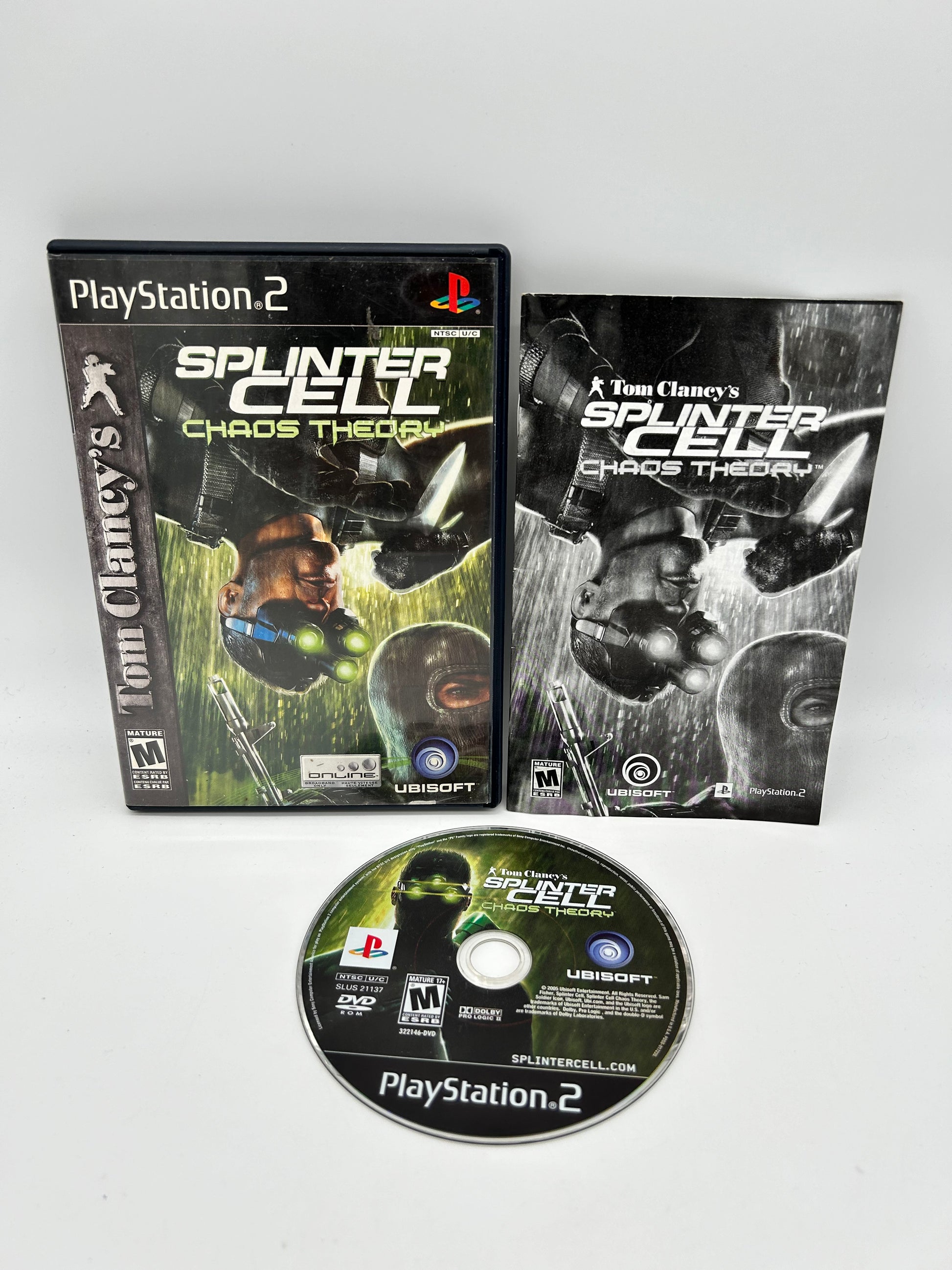 PiXEL-RETRO.COM : SONY PLAYSTATION 2 (PS2) COMPLET CIB BOX MANUAL GAME NTSC TOM CLANCY'S SPLINTER CELL CHAOS THEORY