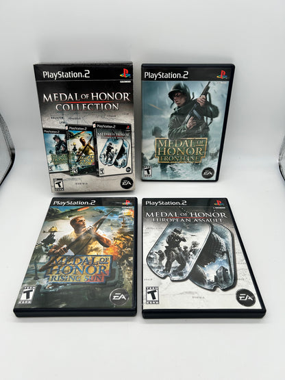 PiXEL-RETRO.COM : SONY PLAYSTATION 2 (PS2) COMPLET CIB BOX MANUAL GAME NTSC MEDAL OF HONOR COLLECTION