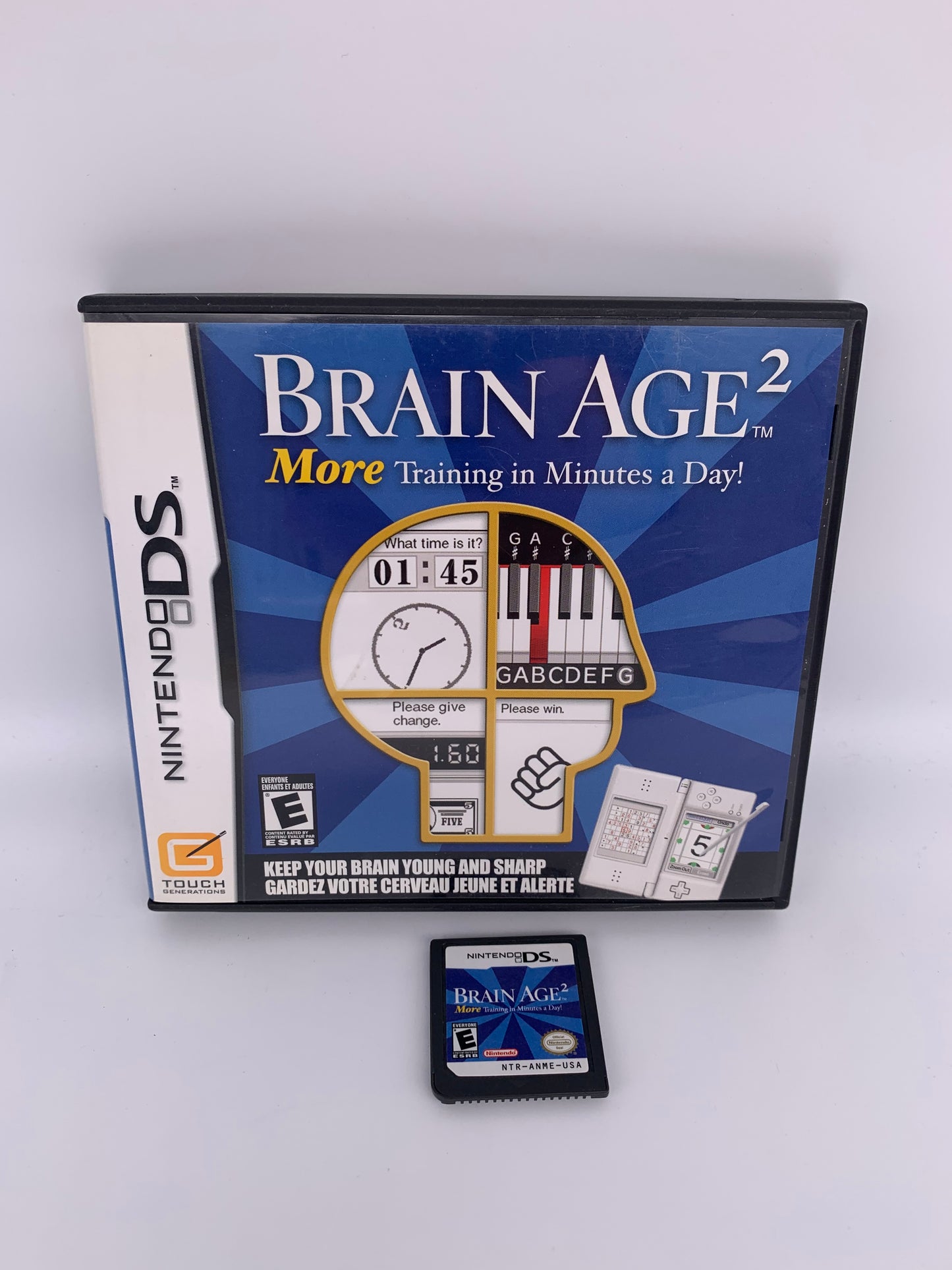 PiXEL-RETRO.COM : NINTENDO DS (DS) COMPLETE CIB BOX MANUAL GAME NTSC BRAIN AGE 2