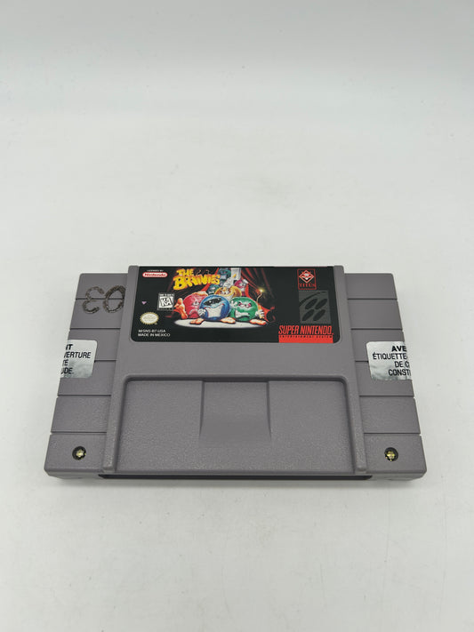 PiXEL-RETRO.COM : SUPER NINTENDO NES (SNES) GAME NTSC THE BRAINIES