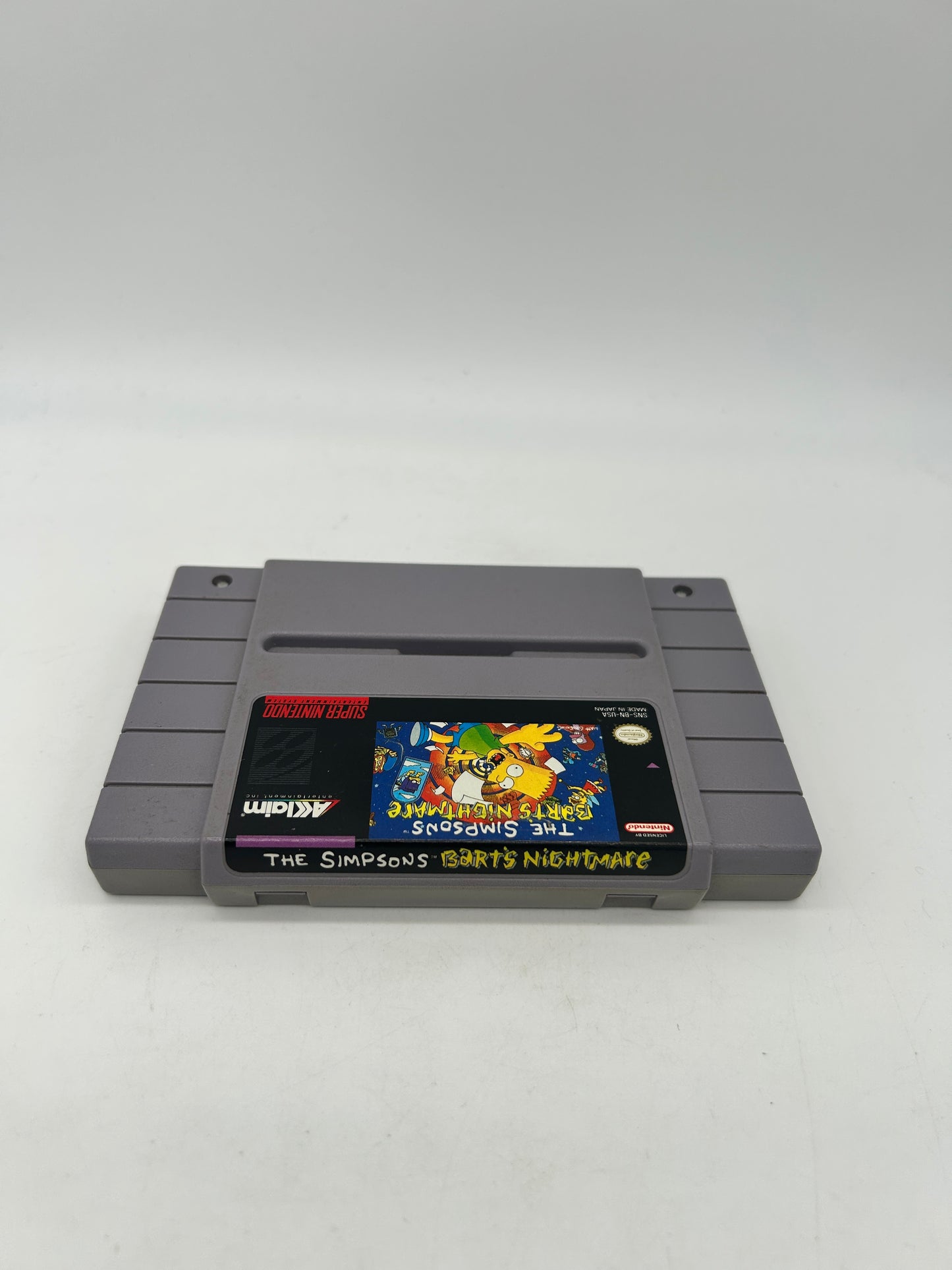 SUPER NiNTENDO [SNES] | THE SIMPSONS BARTS NiGHTMARE