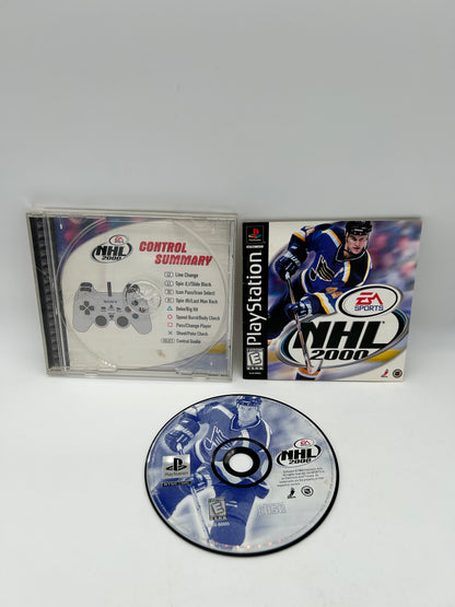PiXEL-RETRO.COM : SONY PLAYSTATION (PS1) COMPLETE CIB BOX MANUAL GAME NTSC NHL 2000