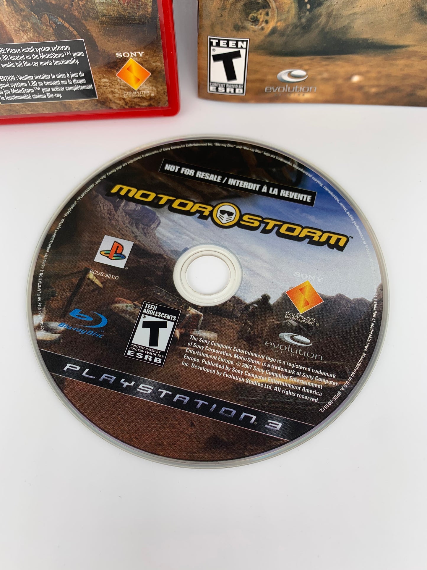 SONY PLAYSTATiON 3 [PS3] | MOTORSTORM | NOT FOR RESALE