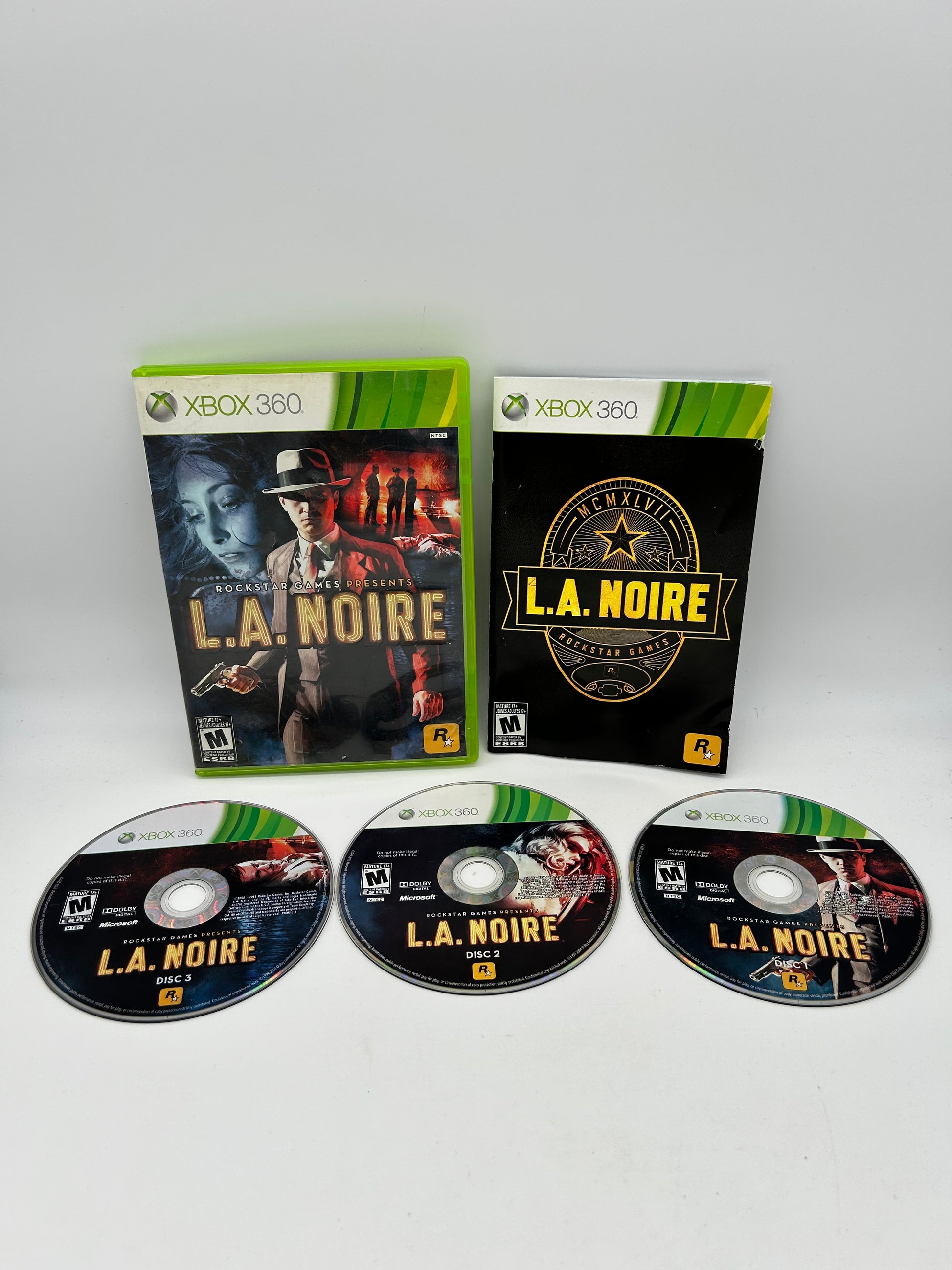 PiXEL-RETRO.COM : MICROSOFT XBOX 360 COMPLETE CIB BOX MANUAL GAME NTSC L.A. NOIRE