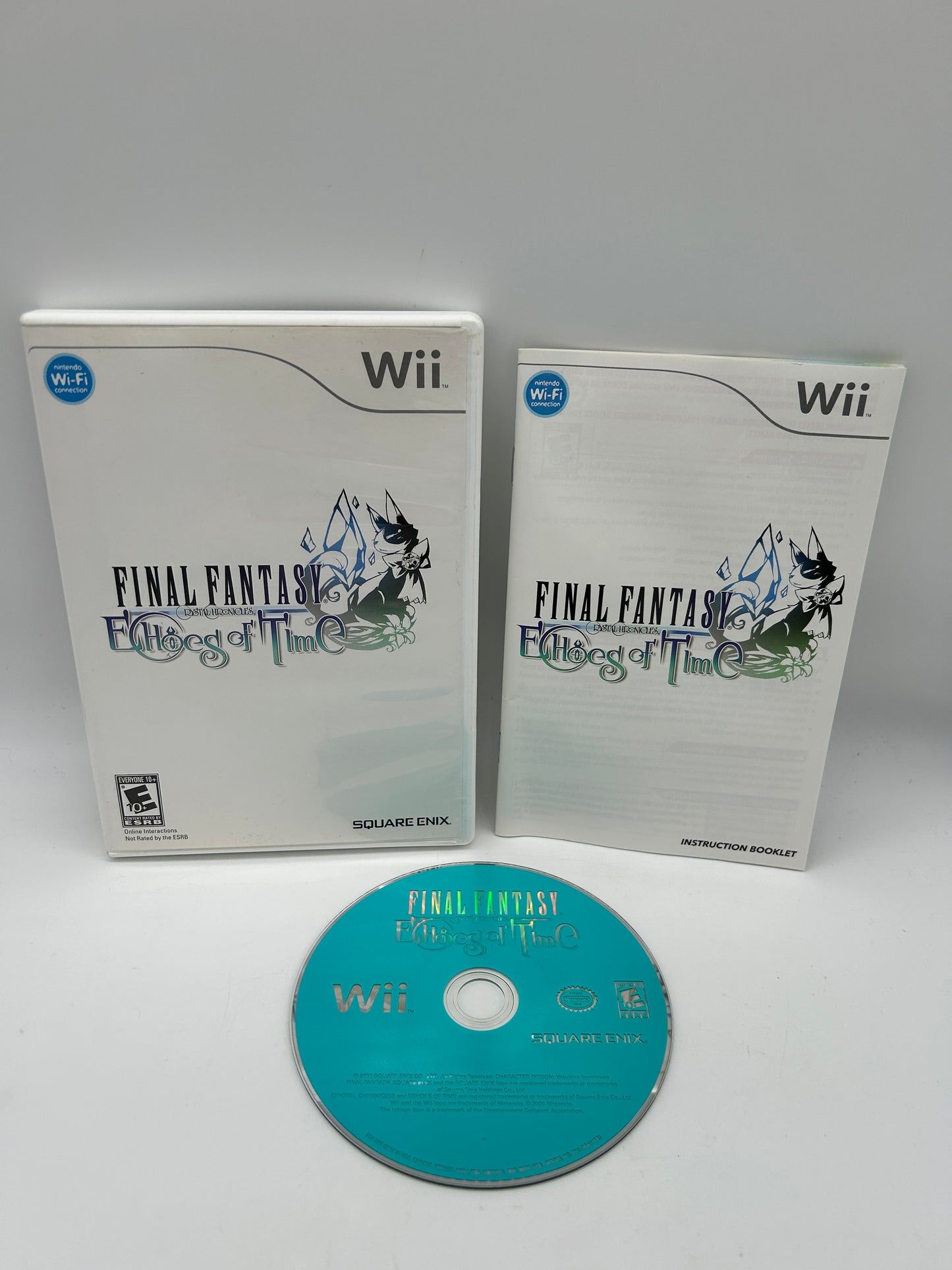 PiXEL-RETRO.COM : NINTENDO WII COMPLET CIB BOX MANUAL GAME NTSC FINAL FANTASY CRYSTAL CHRONICLES ECHOES OF TIME