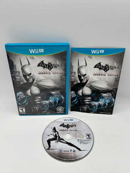 PiXEL-RETRO.COM : NINTENDO WII U COMPLET CIB BOX MANUAL GAME NTSC SUPER BATMAN ARKHAM CITY