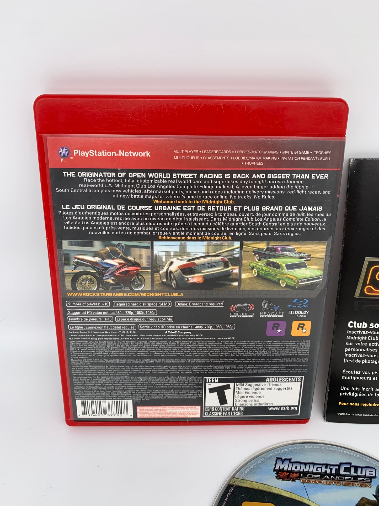 SONY PLAYSTATiON 3 [PS3] | MiDNiGHT CLUB LOS ANGELES | COMPLETE EDiTiON GREATEST HiTS