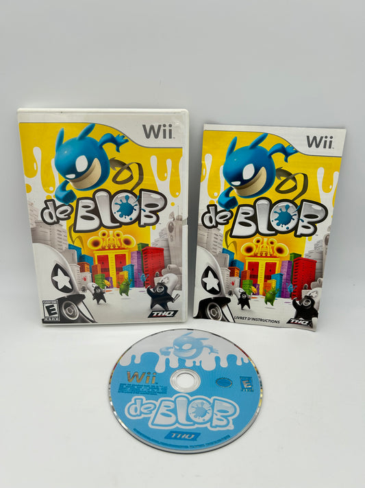 PiXEL-RETRO.COM : NINTENDO WII COMPLET CIB BOX MANUAL GAME NTSC DE BLOB