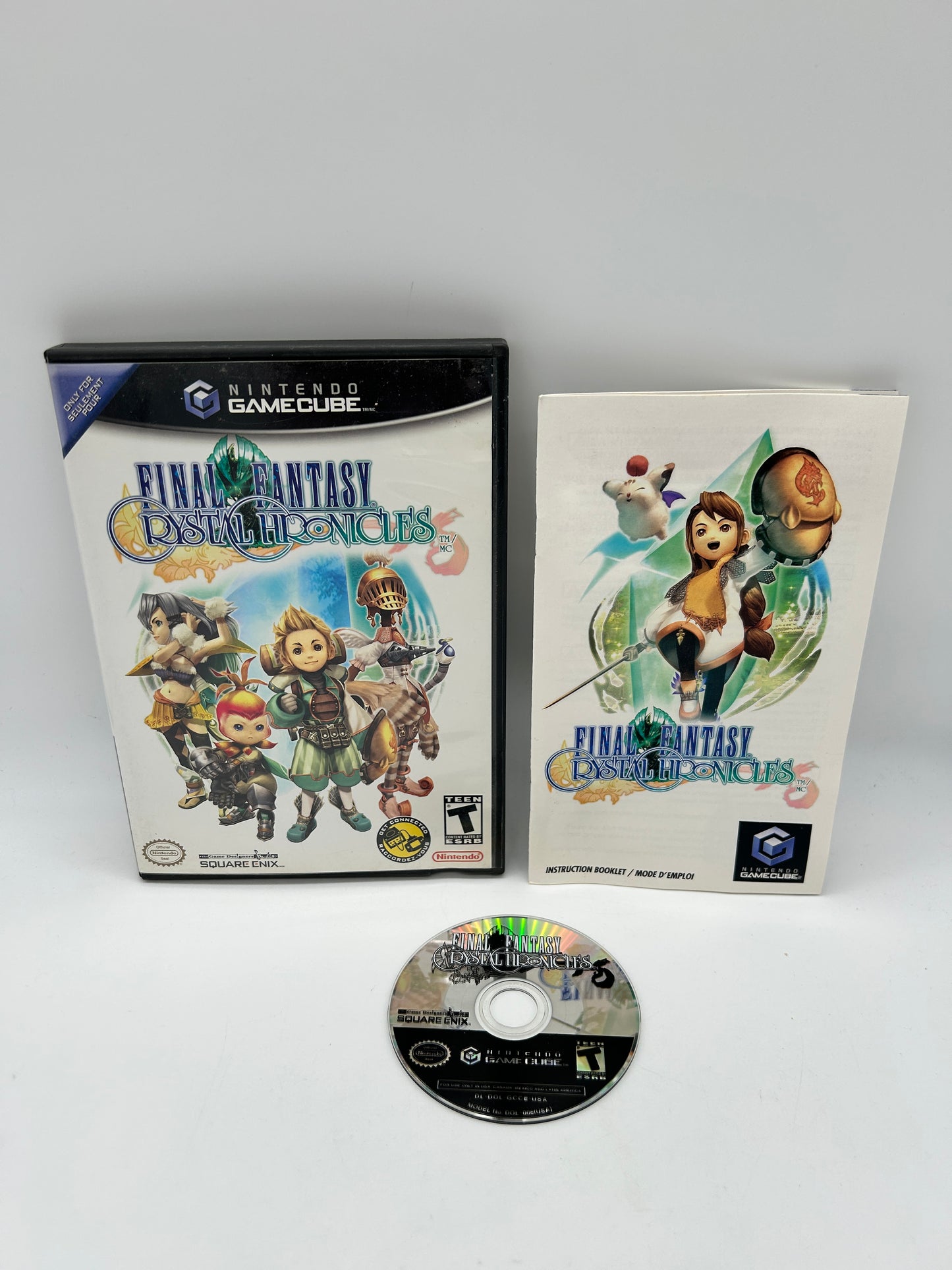 PiXEL-RETRO.COM : NINTENDO GAMECUBE COMPLETE CIB BOX MANUAL GAME NTSC FINAL FANTASY CRYSTAL CHRONICLES