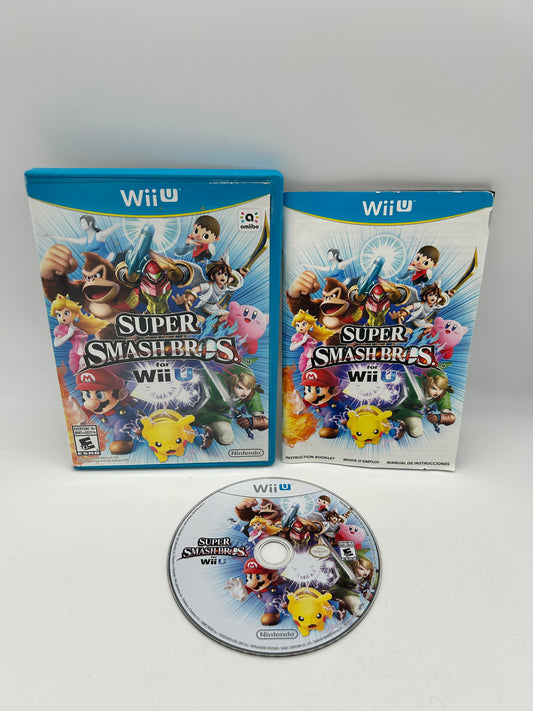 PiXEL-RETRO.COM : NINTENDO WII U COMPLET CIB BOX MANUAL GAME NTSC SUPER SMASH BROS. FOR WII U