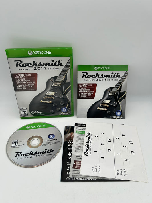PiXEL-RETRO.COM : MICROSOFT XBOX ONE COMPLETE CIB BOX MANUAL GAME NTSC ROCKSMITH 2014 EDITION