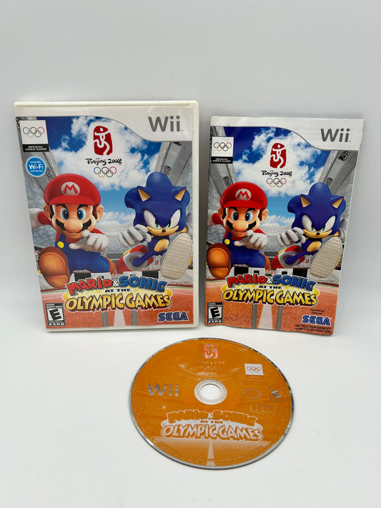 PiXEL-RETRO.COM : NINTENDO WII COMPLET CIB BOX MANUAL GAME NTSC MARIO & SONIC AT THE OLYMPIC GAMES BEIJING 2002