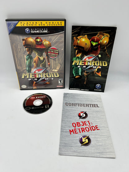 PiXEL-RETRO.COM : NINTENDO GAMECUBE COMPLETE CIB BOX MANUAL GAME NTSC METROID PRIME