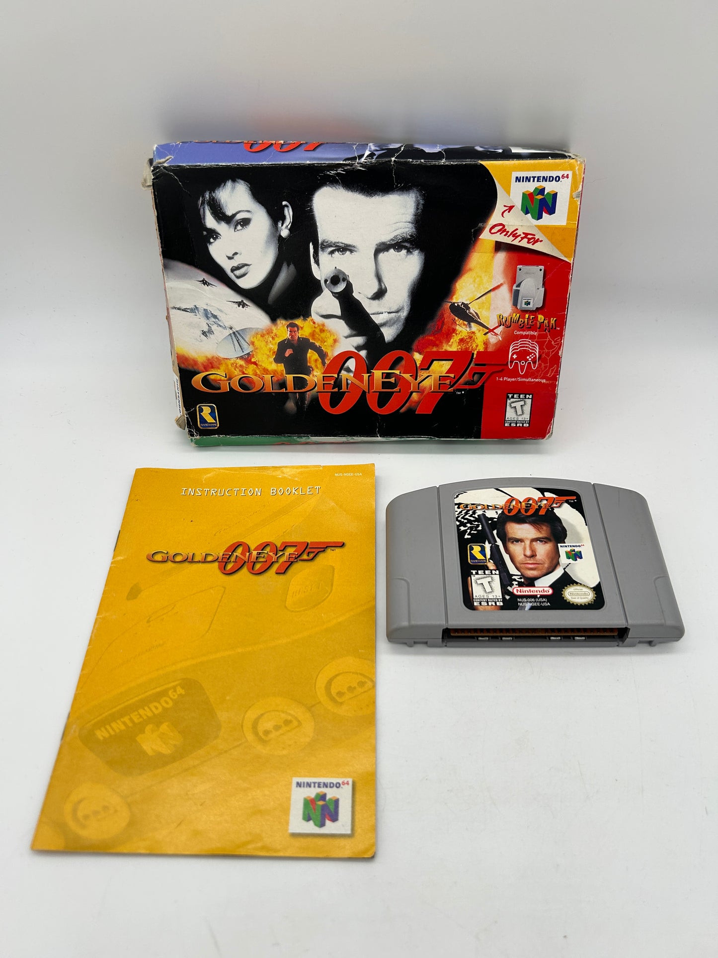 PiXEL-RETRO.COM : NINTENDO 64 (N64) COMPLET CIB BOX MANUAL GAME NTSC 007 GOLDENEYE
