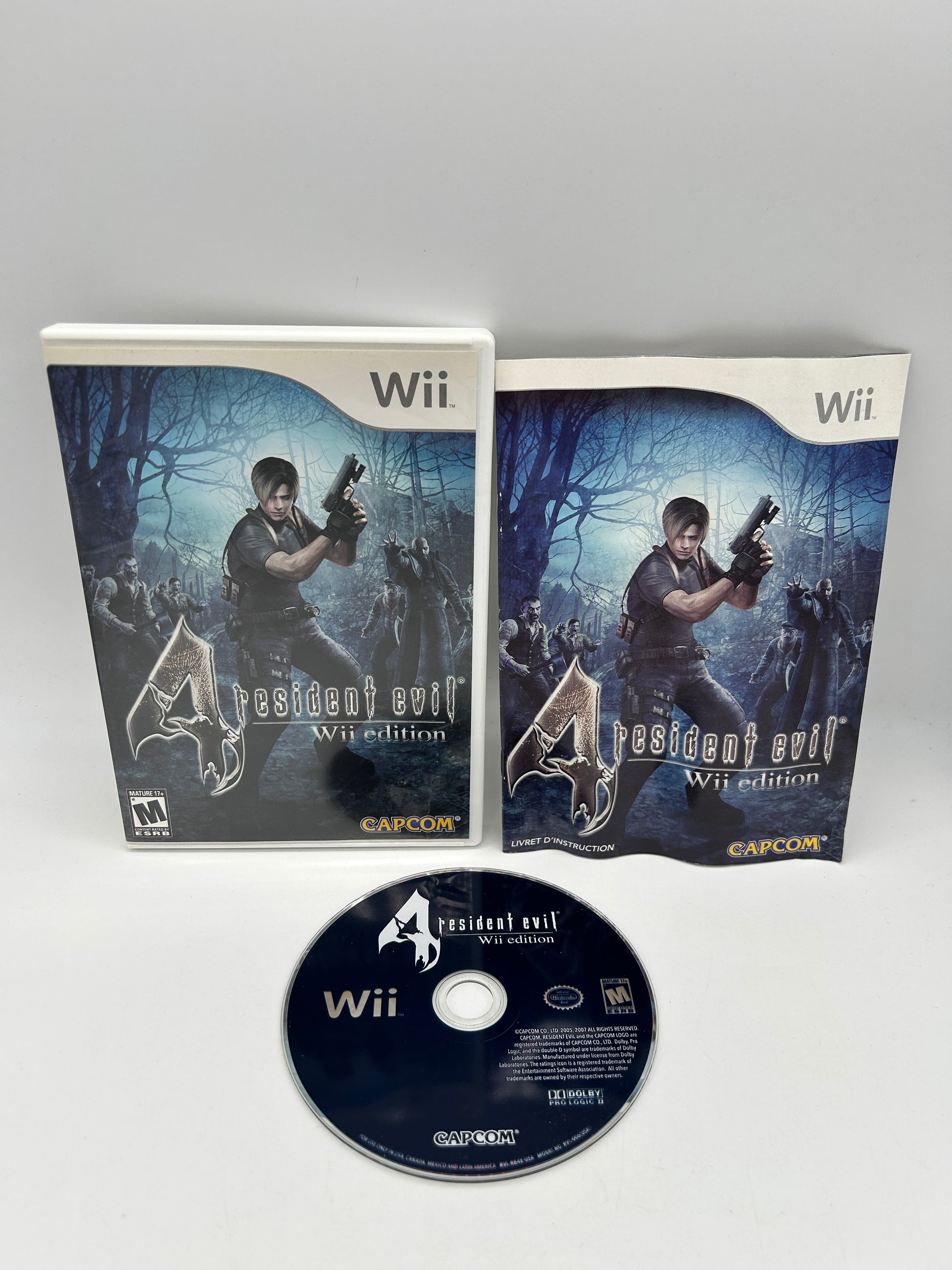 PiXEL-RETRO.COM : NINTENDO WII COMPLET CIB BOX MANUAL GAME NTSC RESIDENT EVIL 4 EDITION