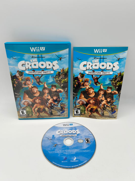 PiXEL-RETRO.COM : NINTENDO WII U COMPLET CIB BOX MANUAL GAME NTSC THE CROODS PREHISTORIC PARTY