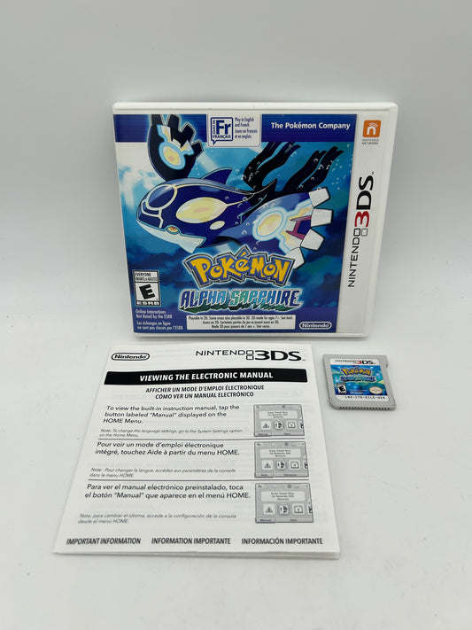 PiXEL-RETRO.COM : NINTENDO 3DS (3DS) COMPLETE CIB BOX MANUAL GAME NTSC POKEMON ALPHA SAPPHIRE