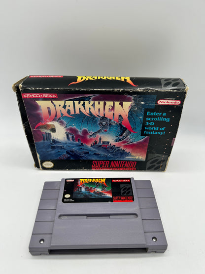 PiXEL-RETRO.COM : SUPER NINTENDO NES (SNES) GAME NTSC DRAKKHEN