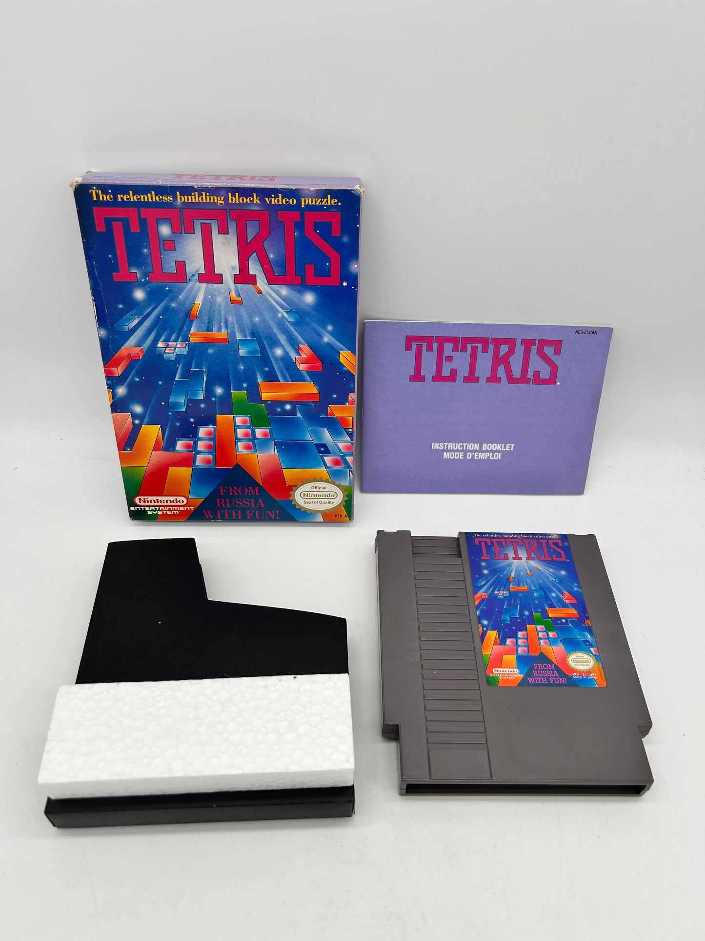 PiXEL-RETRO.COM : NINTENDO ENTERTAiNMENT SYSTEM (NES) GAME NTSC TETRIS