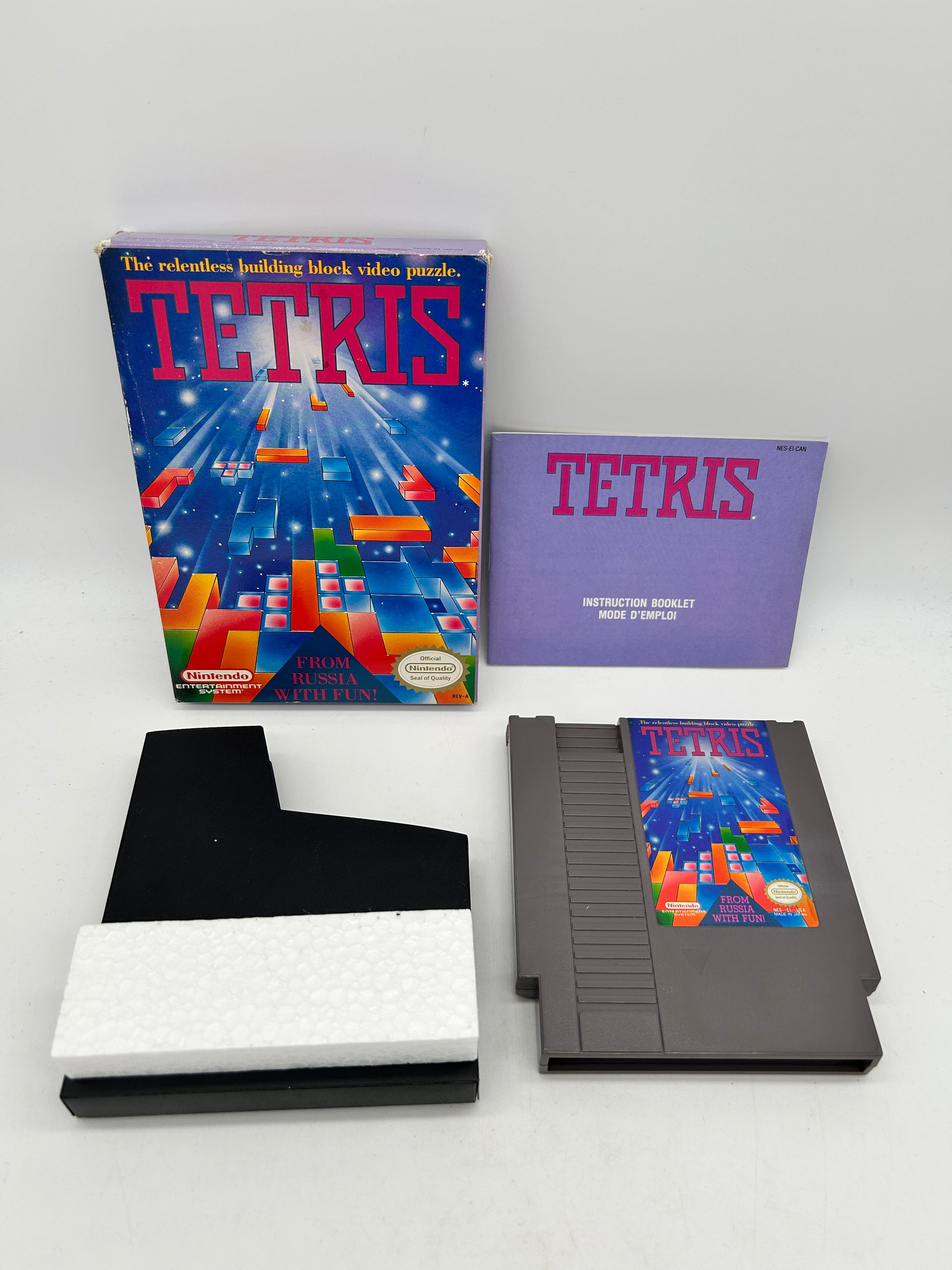PiXEL-RETRO.COM : NINTENDO ENTERTAiNMENT SYSTEM (NES) GAME NTSC TETRIS