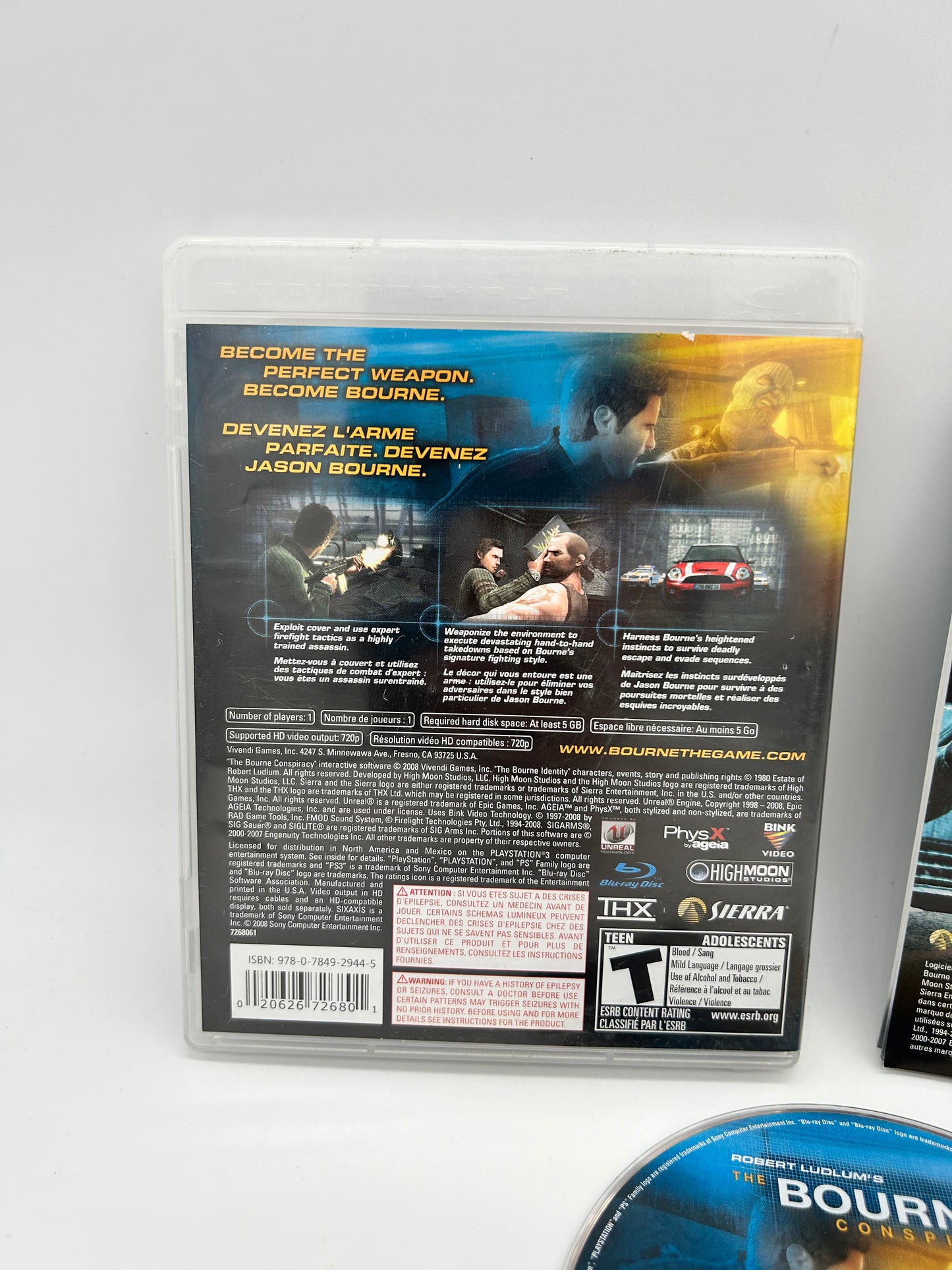 SONY PLAYSTATiON 3 [PS3] | ROBERT LUDLUMS THE BOURNE CONSPiRACY