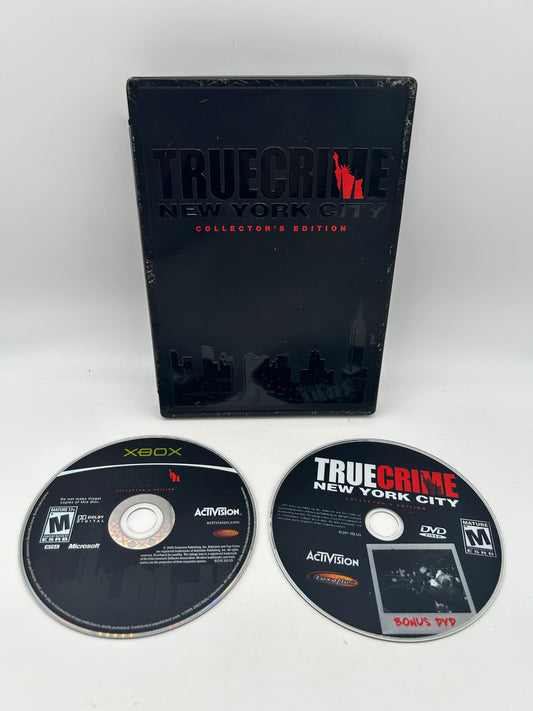 PiXEL-RETRO.COM : MICROSOFT XBOX COMPLETE CIB BOX MANUAL GAME NTSC TRUE CRIME NEW YORK CITY COLLECTOR'S EDITION