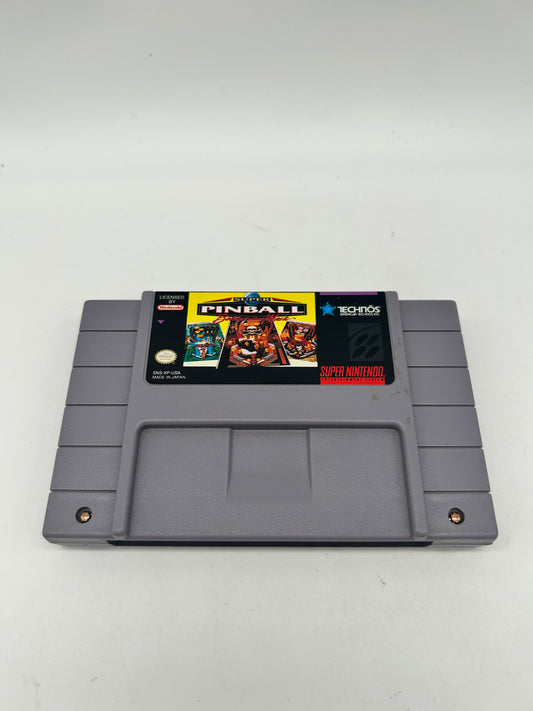 PiXEL-RETRO.COM : SUPER NINTENDO NES (SNES) GAME NTSC SUPER PINBALL BEHIND THE MASK