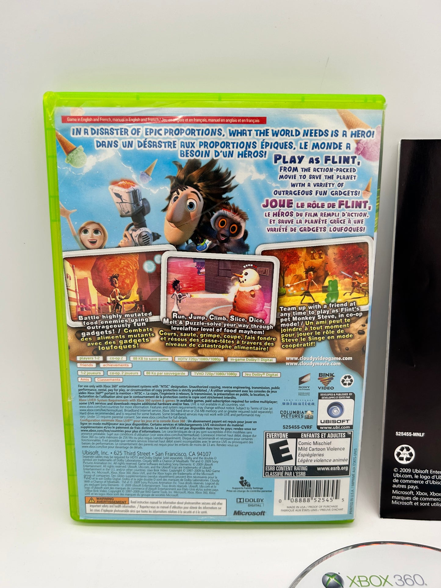 MiCROSOFT XBOX 360 | CLOUDY WiTH A CHANCE OF MEATBALLS