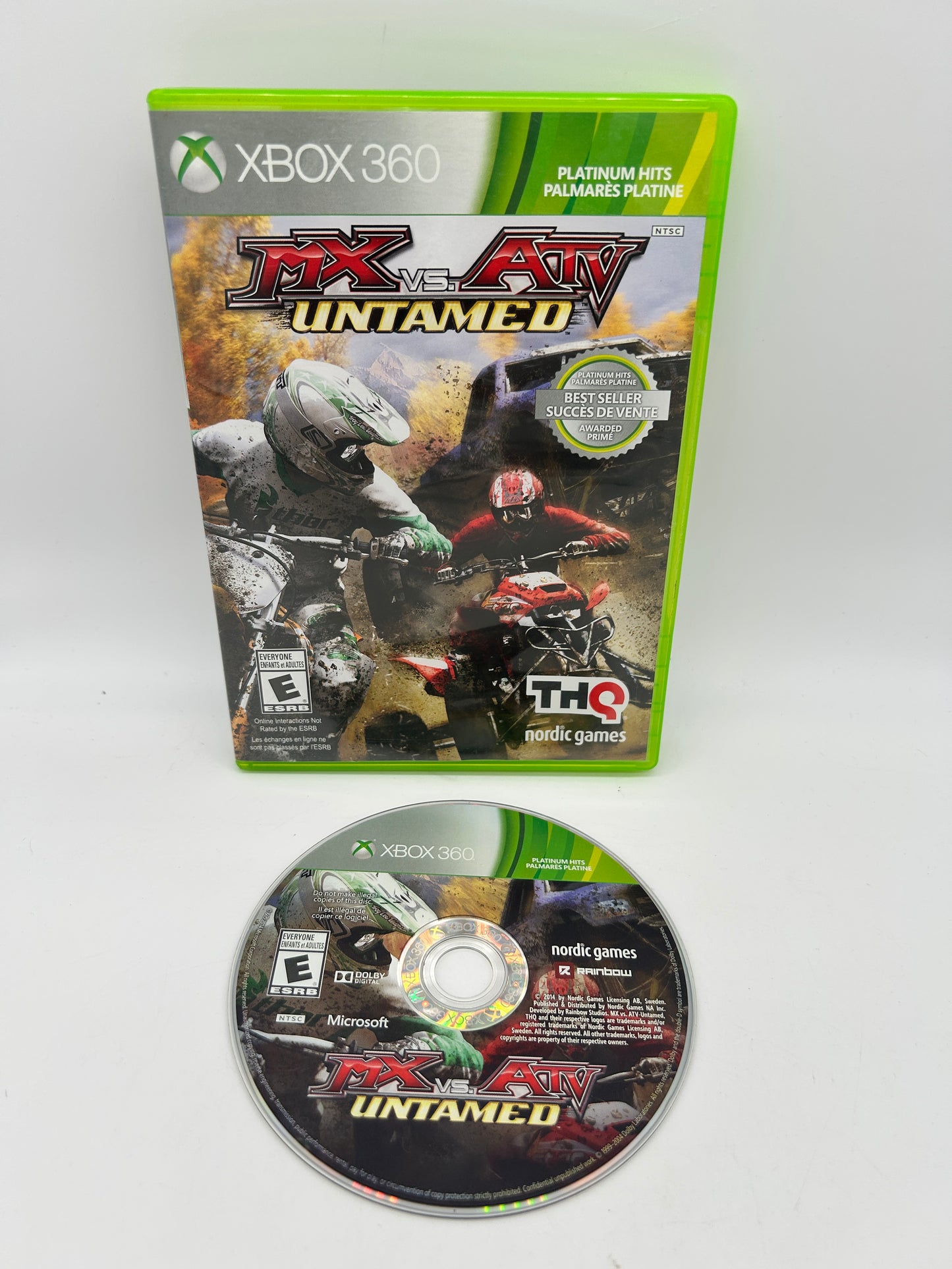 PiXEL-RETRO.COM : MICROSOFT XBOX 360 COMPLETE CIB BOX MANUAL GAME NTSC MX VS ATV UNTAMED
