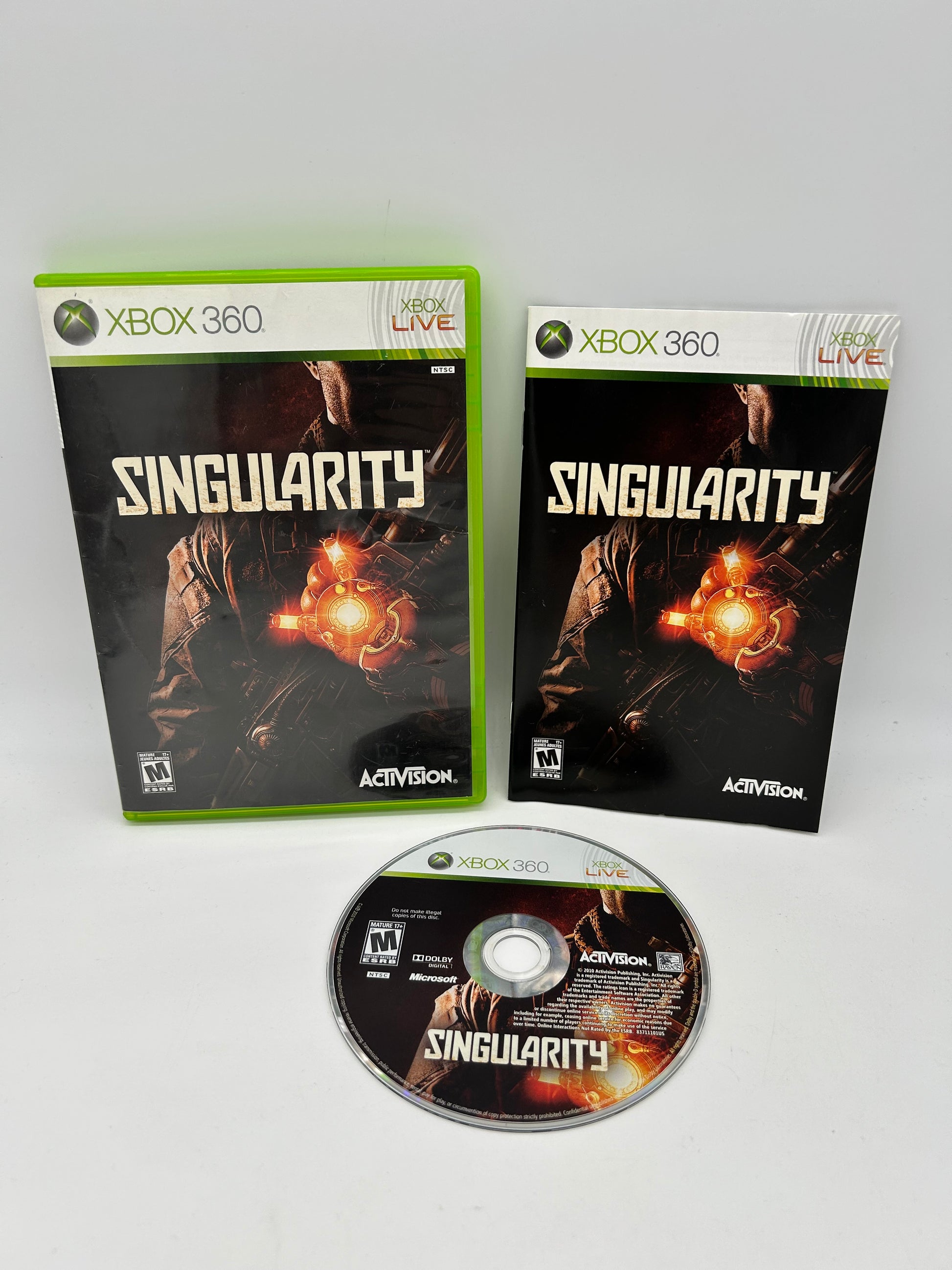 PiXEL-RETRO.COM : MICROSOFT XBOX 360 COMPLETE CIB BOX MANUAL GAME NTSC SINGULARITY