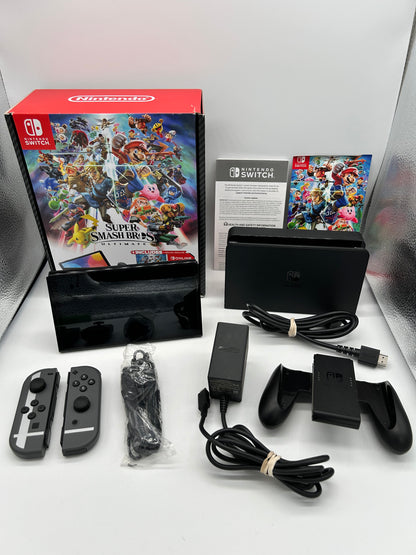 PiXEL-RETRO.COM : NINTENDO SWITCH SYSTEM COMPLETE (CiB) CONSOLE, BOX, CONTROLLERS, POWER SUPPLY, JOY-CON, HDMI CABLE, NTSC SET OLED SUPER SMASH BROS ULTIMATE EDITION