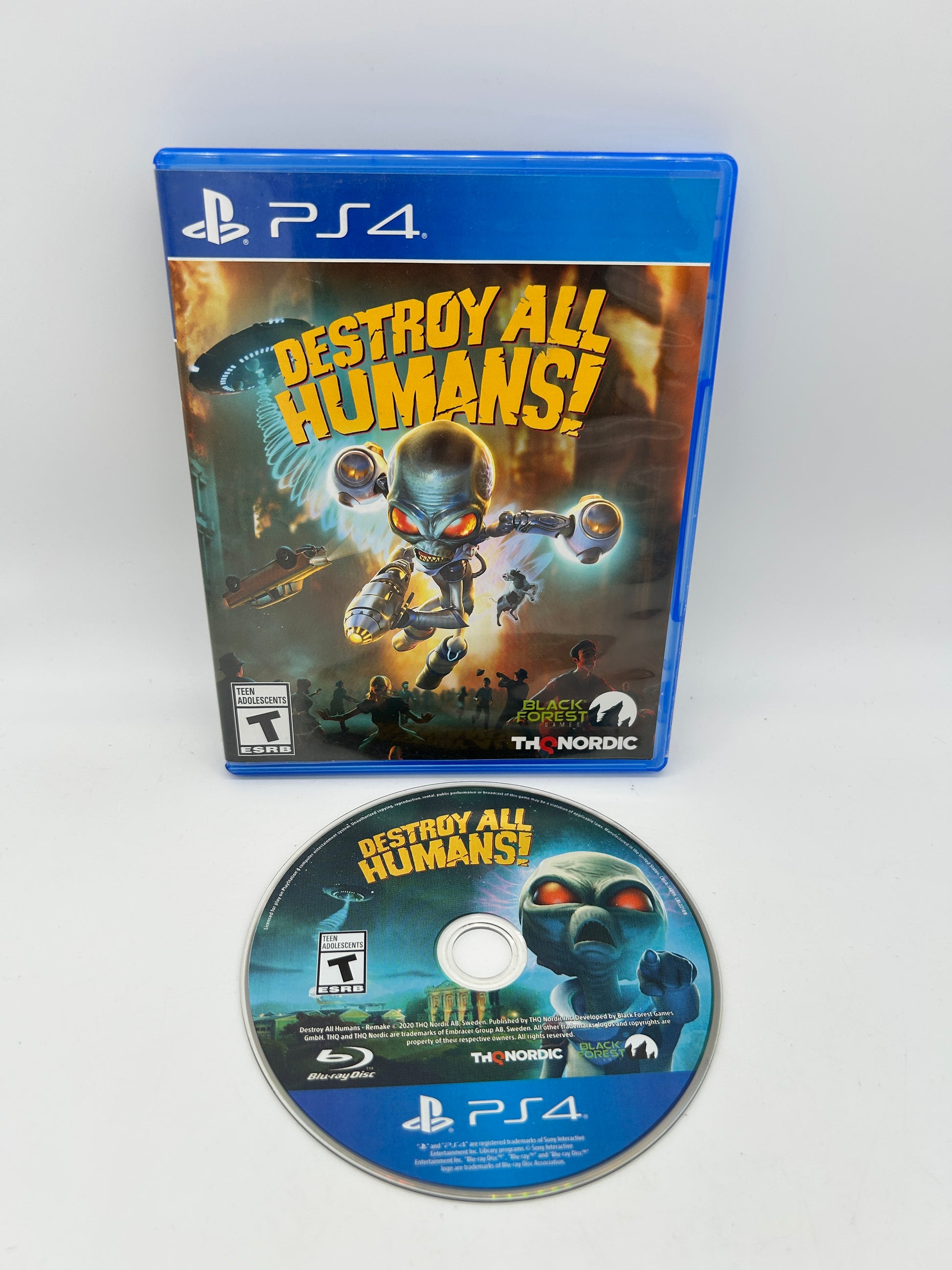 PiXEL-RETRO.COM : SONY PLAYSTATION 4 (PS4) COMPLETE CIB BOX MANUAL GAME NTSC DESTROY ALL HUMANS