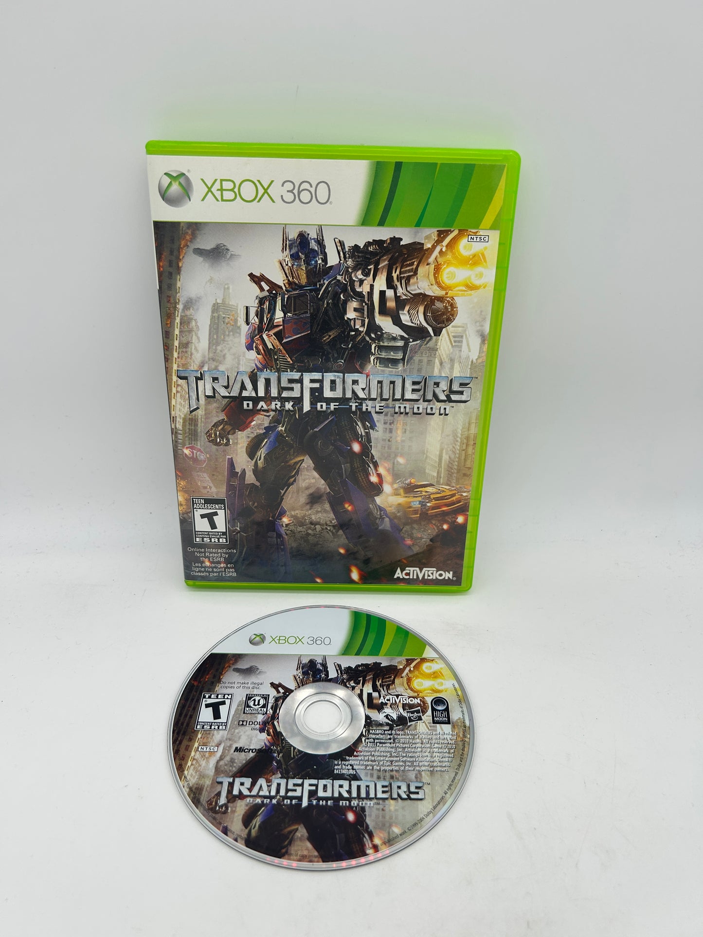 PiXEL-RETRO.COM : MICROSOFT XBOX 360 COMPLETE CIB BOX MANUAL GAME NTSC TRANSFORMERS DARK OF THE MOON