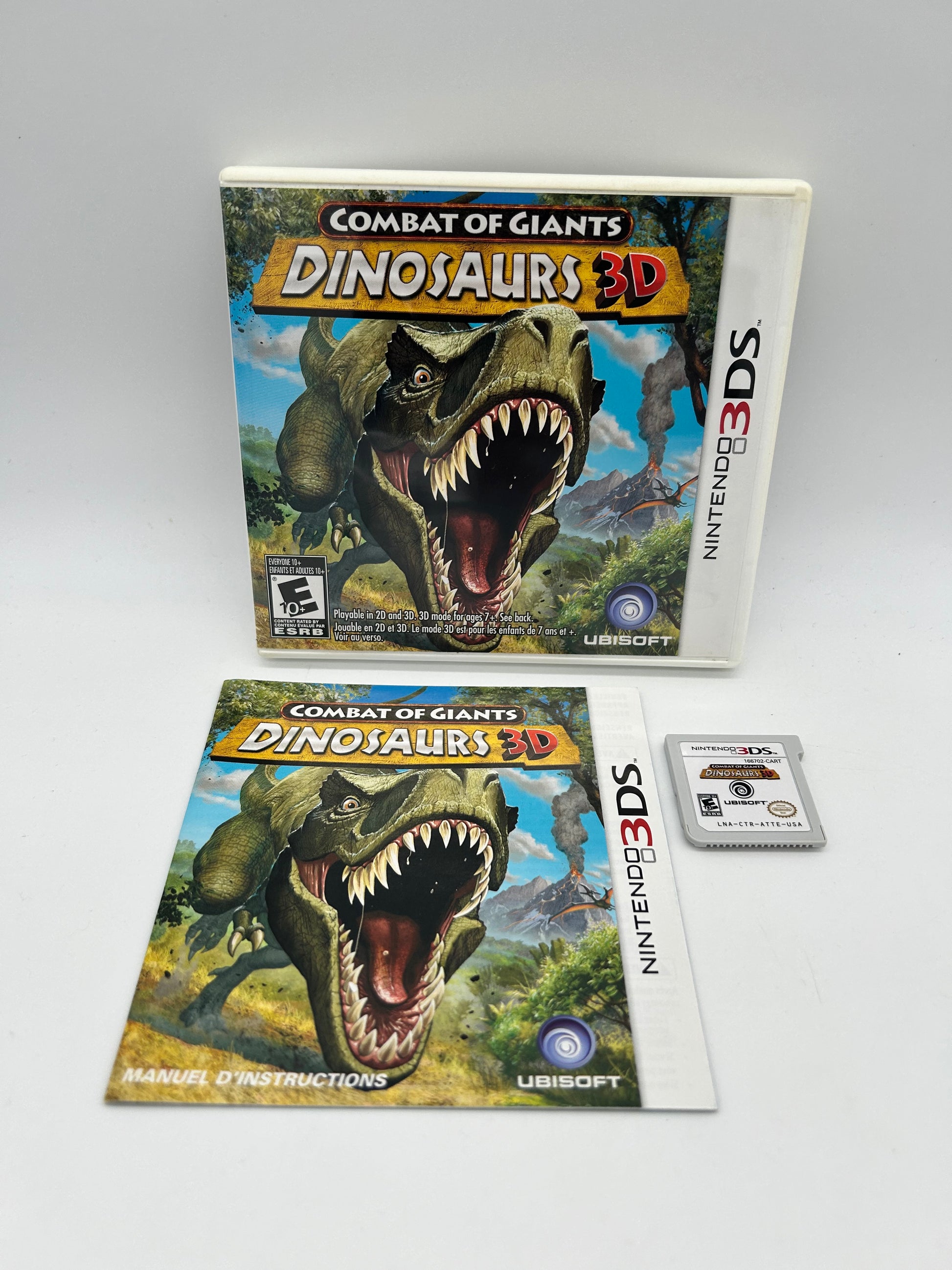 PiXEL-RETRO.COM : NINTENDO 3DS (3DS) COMPLETE CIB BOX MANUAL GAME NTSC COMBAT OF GIANTS DINOSAURS 3D