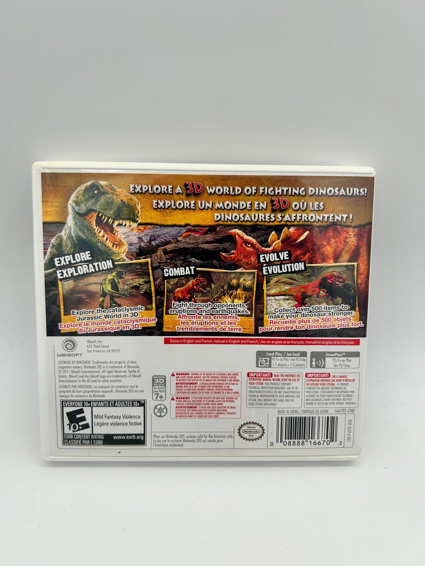 NiNTENDO 3DS | FIGHT OF GIANTS DINOSAURS 3D