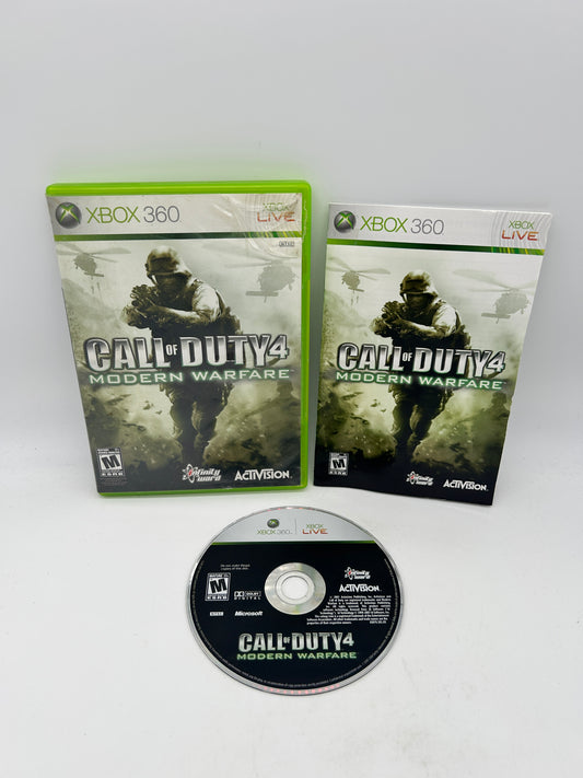 PiXEL-RETRO.COM : MICROSOFT XBOX 360 COMPLETE CIB BOX MANUAL GAME NTSC CALL OF DUTY 4 MODERN WARFARE