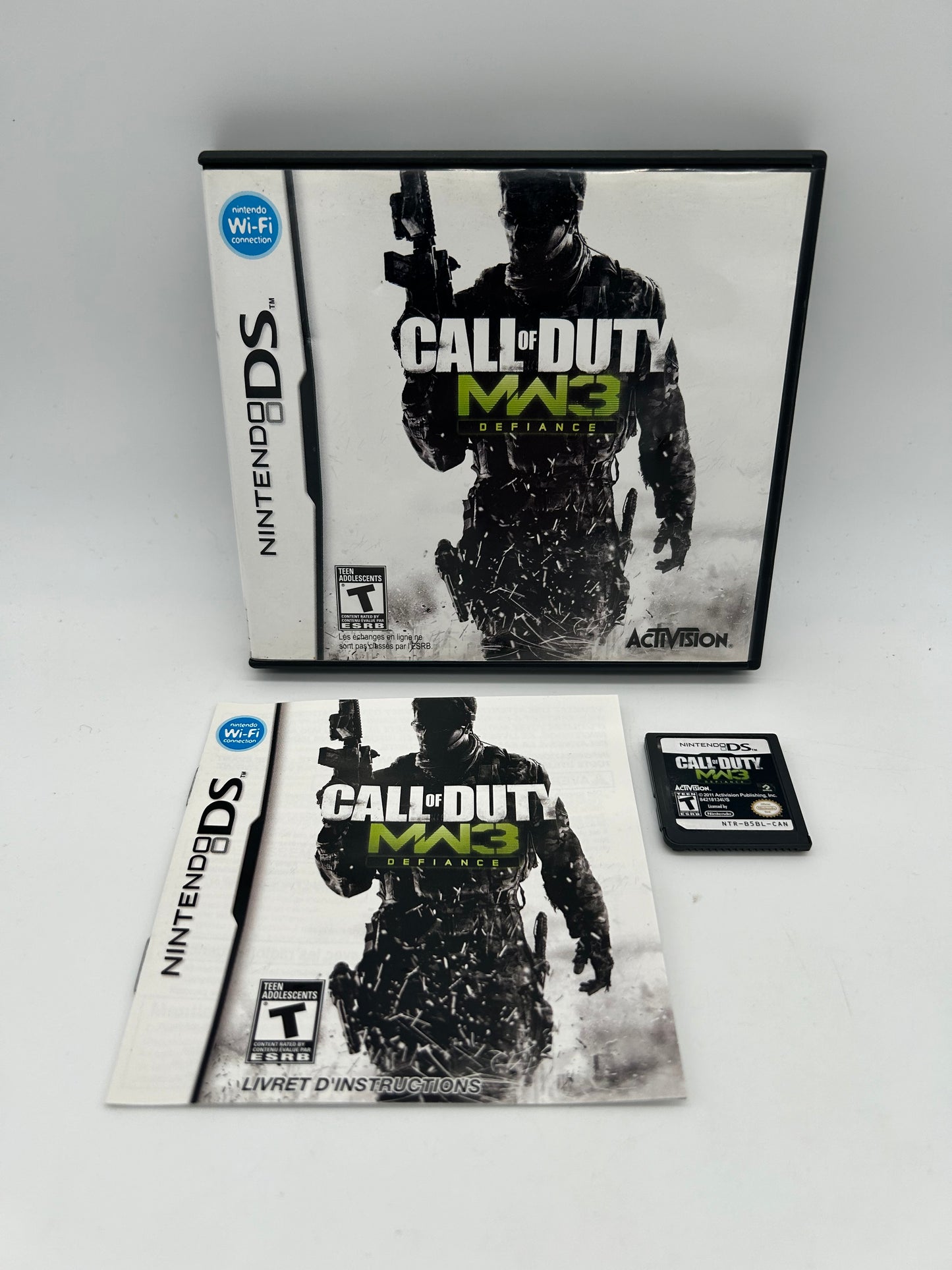 PiXEL-RETRO.COM : NINTENDO DS (DS) COMPLETE CIB BOX MANUAL GAME NTSC CALL OF DUTY MODERN WARFARE 3 MW3