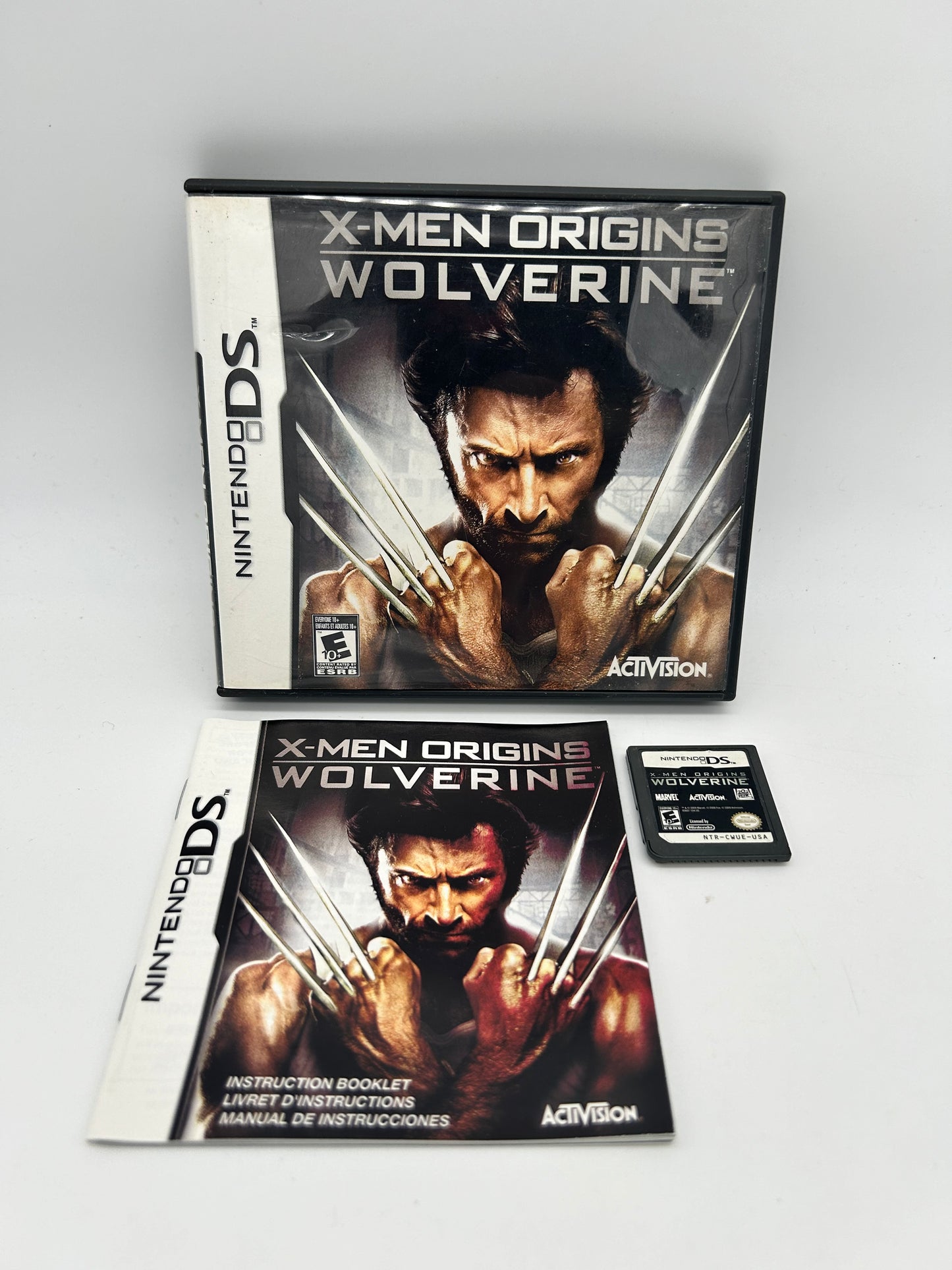 PiXEL-RETRO.COM : NINTENDO DS (DS) COMPLETE CIB BOX MANUAL GAME NTSC X-MEN ORIGINS WOLVERINE