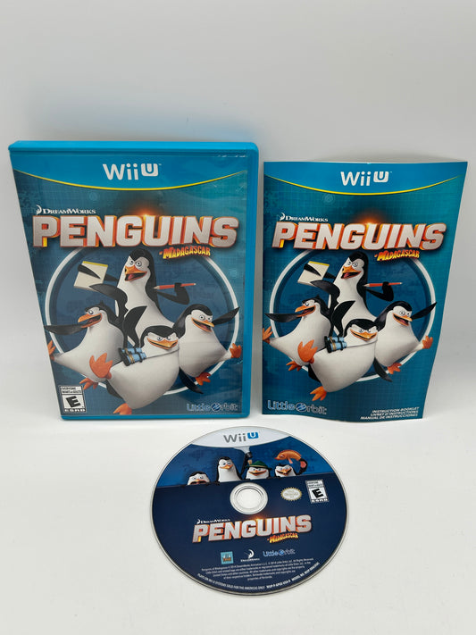 PiXEL-RETRO.COM : NINTENDO WII U COMPLET CIB BOX MANUAL GAME NTSC PENGUINS OF MADAGASCAR