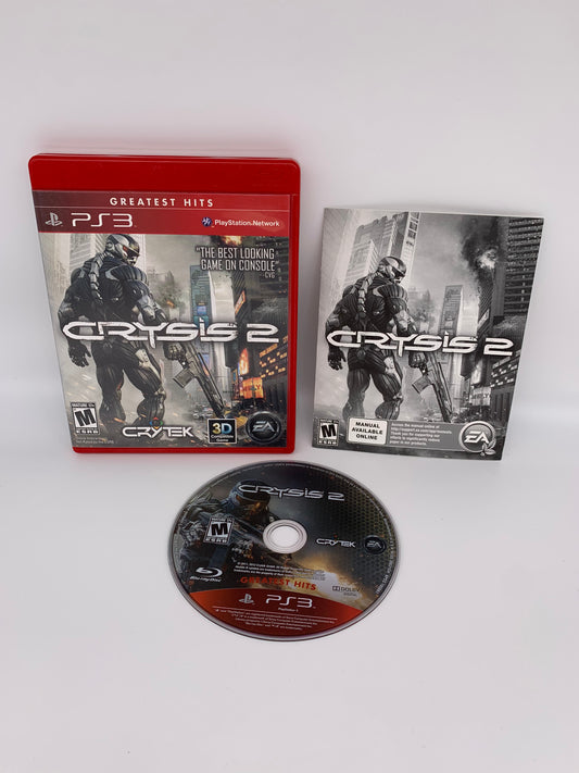 PiXEL-RETRO.COM : SONY PLAYSTATION 3 PS3 CRYSIS 2 COMPLETE GAME BOX MANUAL NTSC CRYSIS 2
