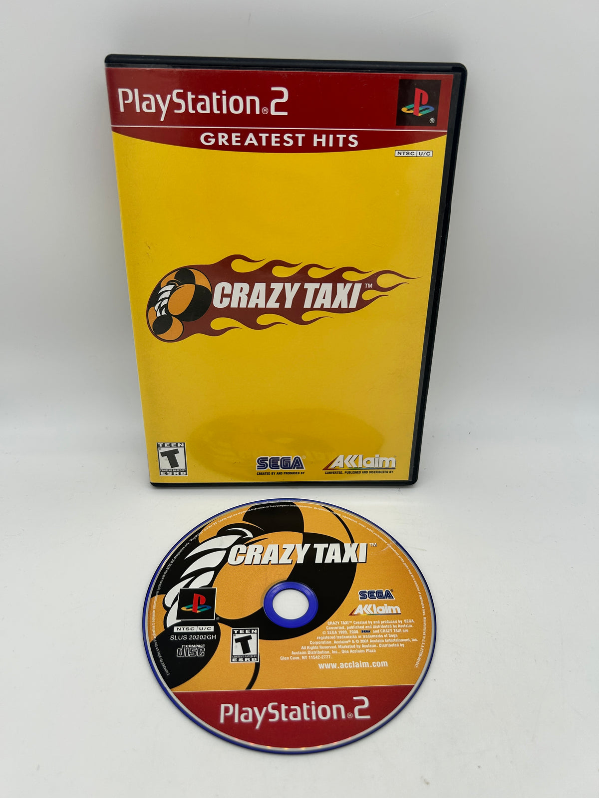 PiXEL-RETRO.COM : SONY PLAYSTATION 2 (PS2) COMPLET CIB BOX MANUAL GAME NTSC CRAZY TAXI