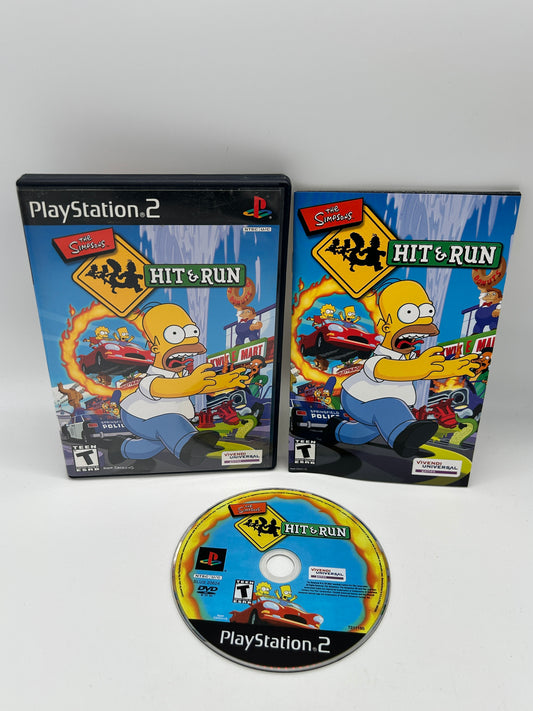 PiXEL-RETRO.COM : SONY PLAYSTATION 2 (PS2) COMPLET CIB BOX MANUAL GAME NTSC THE SIMPSONS HIT & RUN